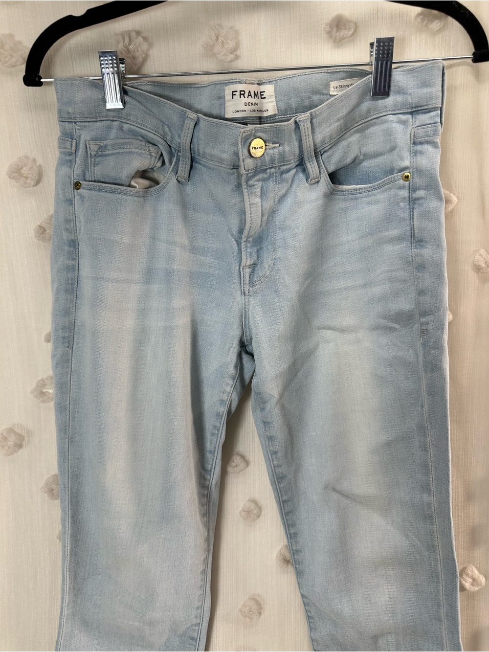 Frame Denim Women’s Light Wash Skinny Jeans Size 27 - Picture 2 of 6